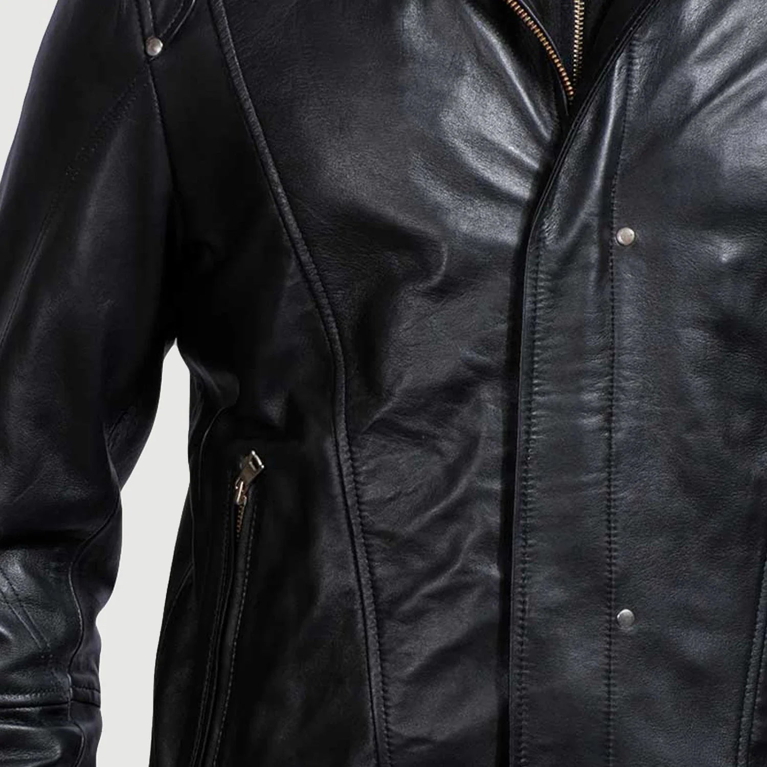 Men s Highschool Black Leather Jacket The Jacket Maker